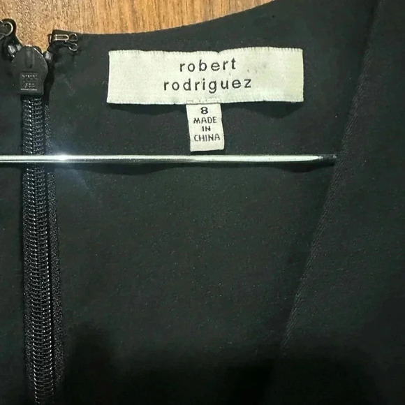 Robert Rodriguez Black Sleeveless Dress with Metal Circle Grommet Design, Sz 8 - Picture 3 of 7